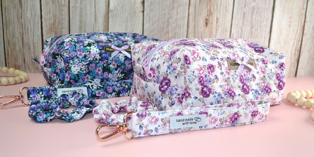 Blossom Trio Quilted Accessory Set Collection