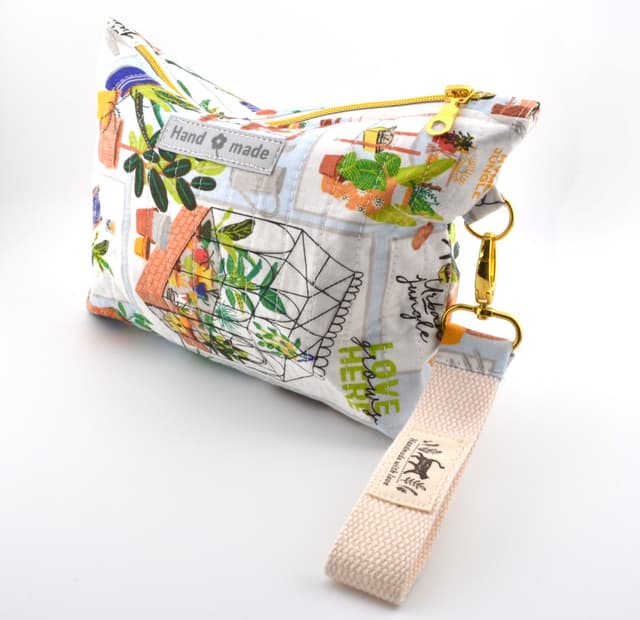 Urban Jungle Zip Pouch with Wristlet