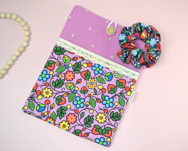 Violet Meadow  Book / iPad Sleeve  &  Hair Tie Gift Set 
