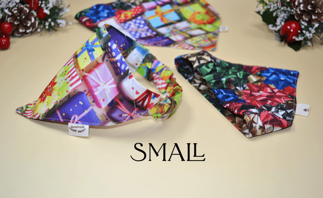 Santa Paws Slide on Bandana Duo, Small