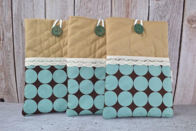 Ocean Dot  Book Sleeve – Medium Size 