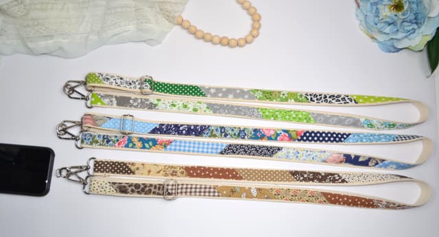 Hands Free Patchwork Crossbody Adjustable Phone Strap